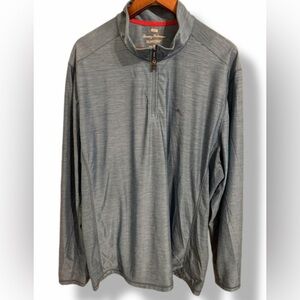 Tommy Bahama Blue IslandZone Quarter Zip Pullover Size XXL